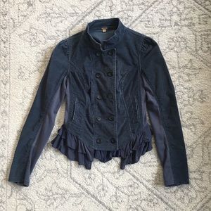 Free People Corduroy Equestrian Jacket